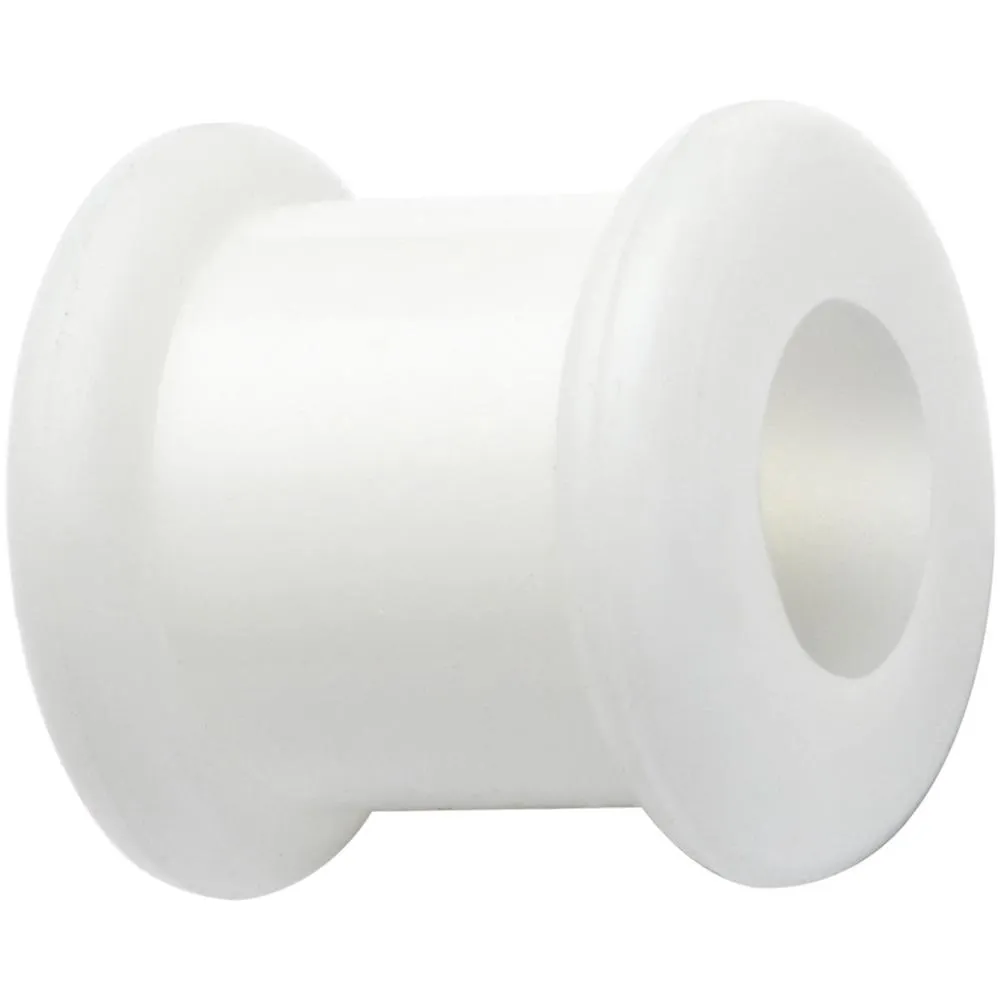 0 Gauge White Double Flare Flexible Tunnel Set
