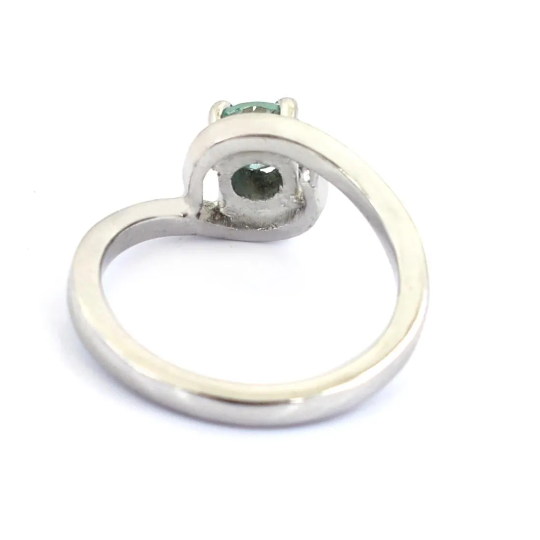 0.85 Ct Stylish Blue Diamond Solitaire Ring, AAA - Great Shine & Luster!