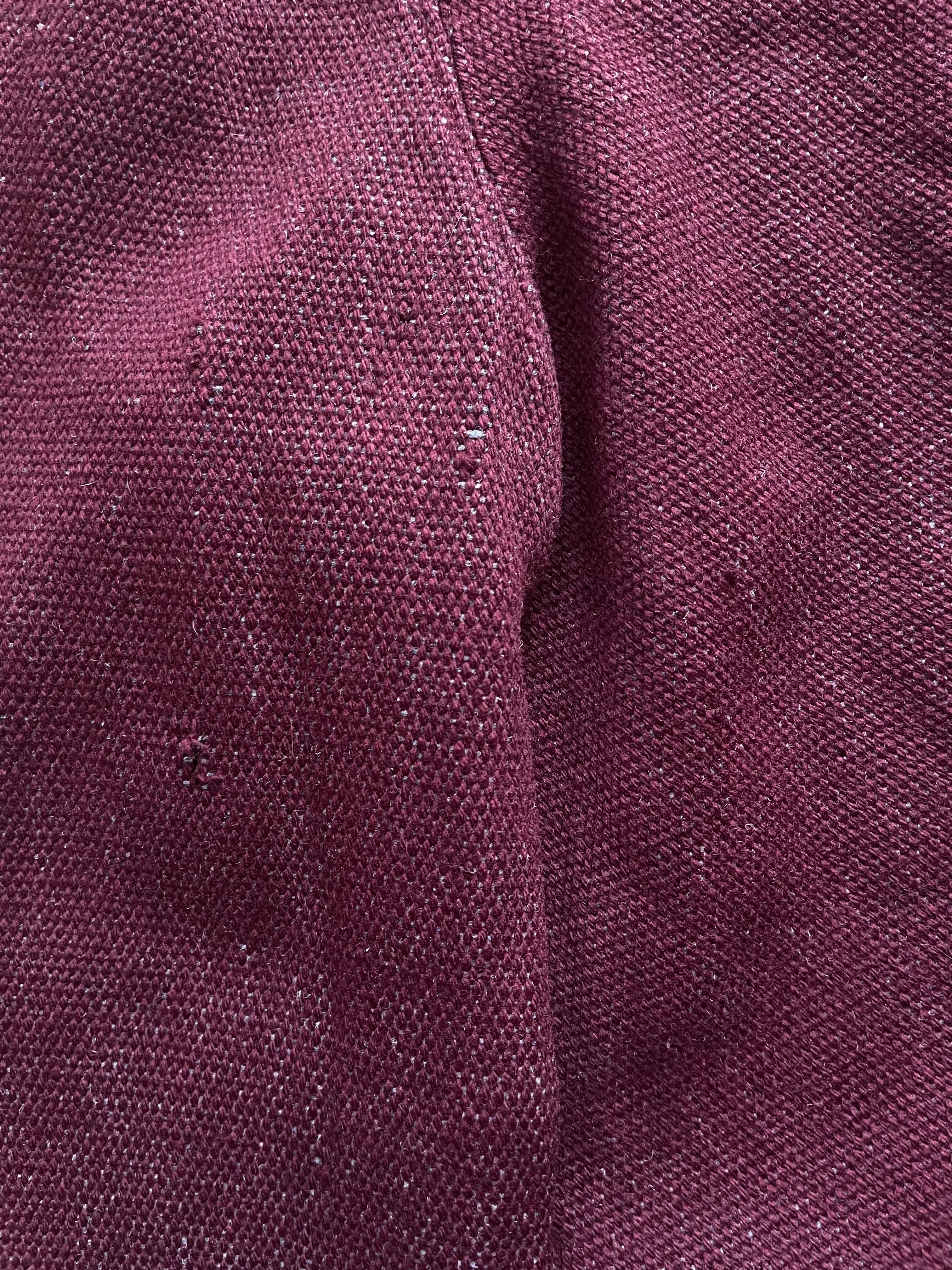 1940s Eggplant Chimayo Open Front Swing Coat