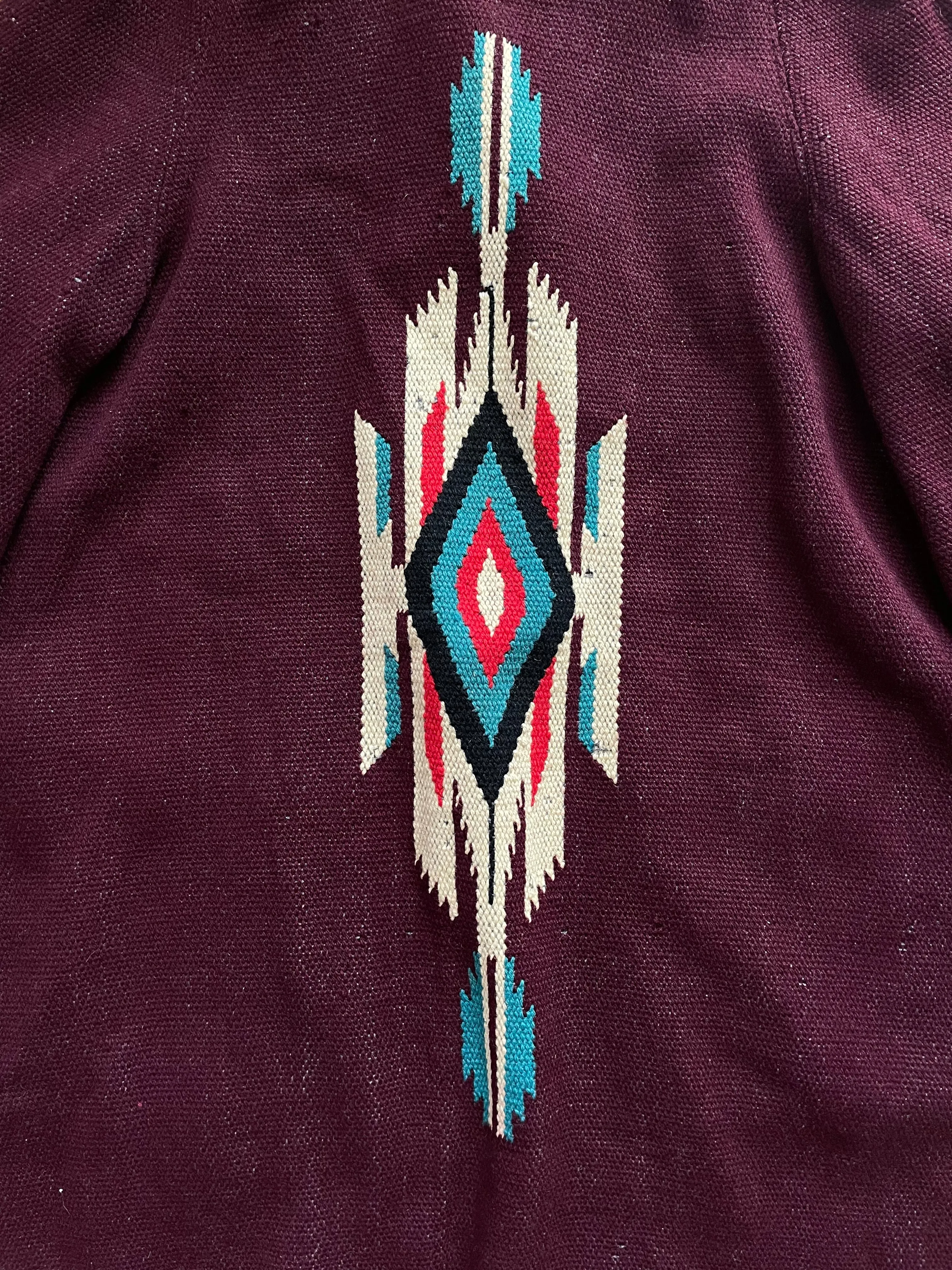 1940s Eggplant Chimayo Open Front Swing Coat