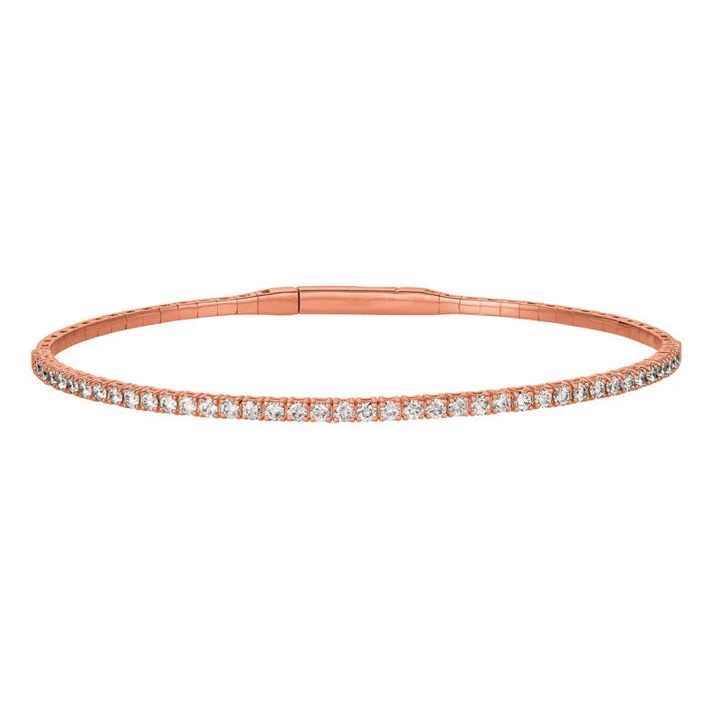 2.00CT DIAMOND FLEXIBLE BRACELET 14K GOLD