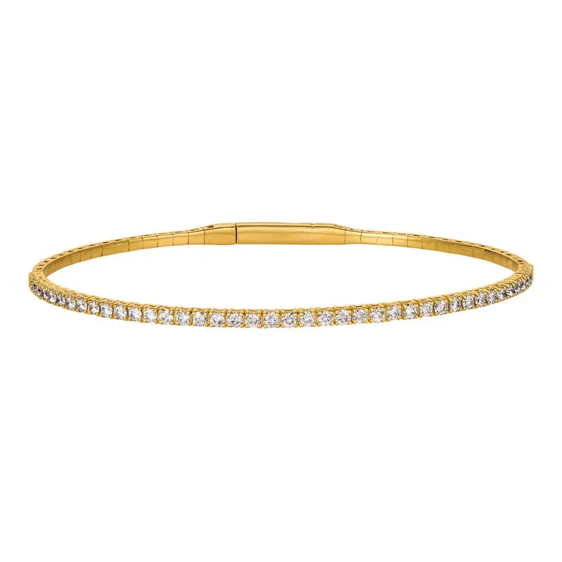2.00CT DIAMOND FLEXIBLE BRACELET 14K GOLD