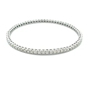 2.05ct 14k White Gold Diamond Stretch Bracelet