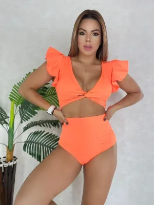 2P Ruffles Super high waisted
