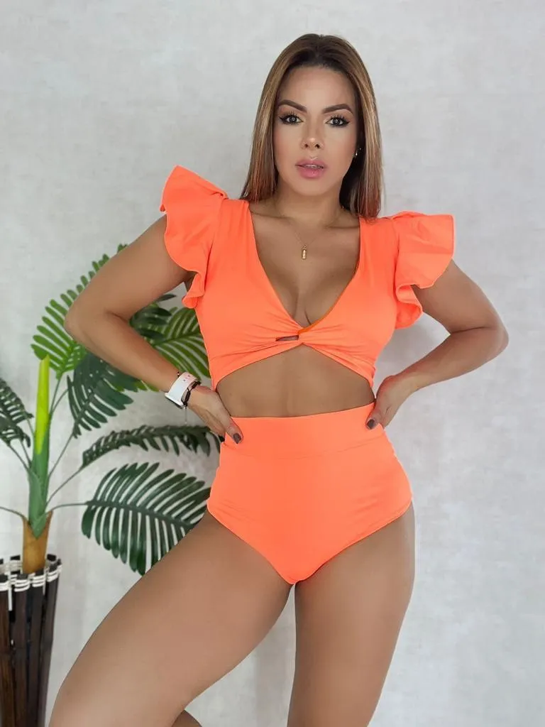 2P Ruffles Super high waisted