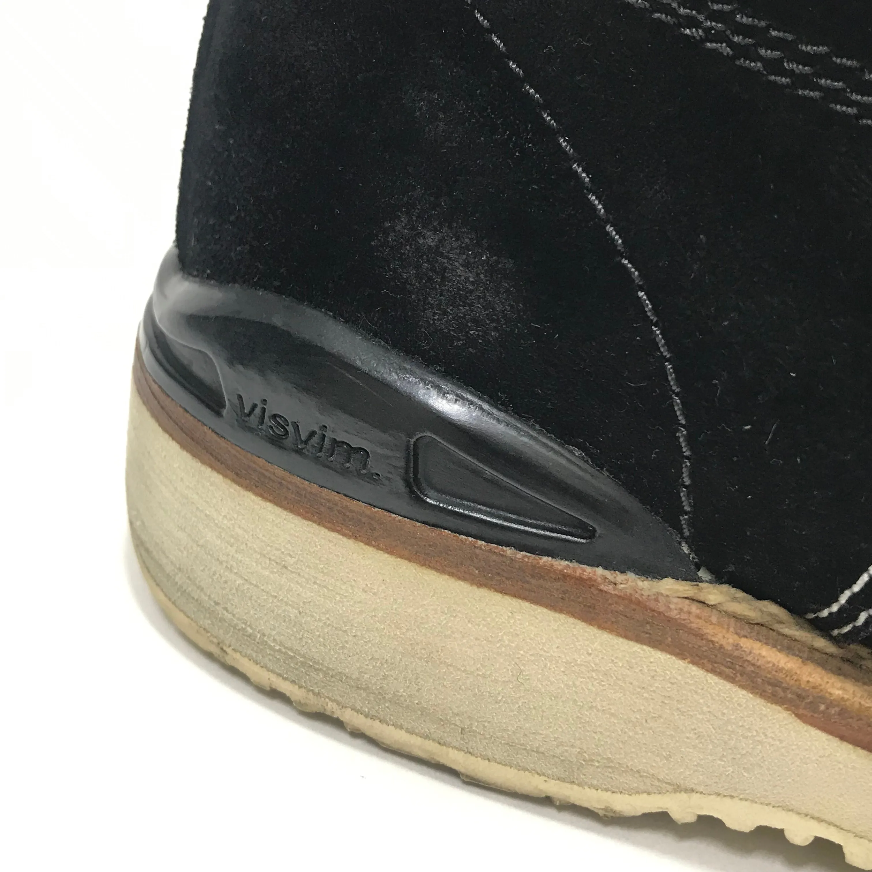 [9] Visvim 11AW Virgil Boots Folk Suede Black