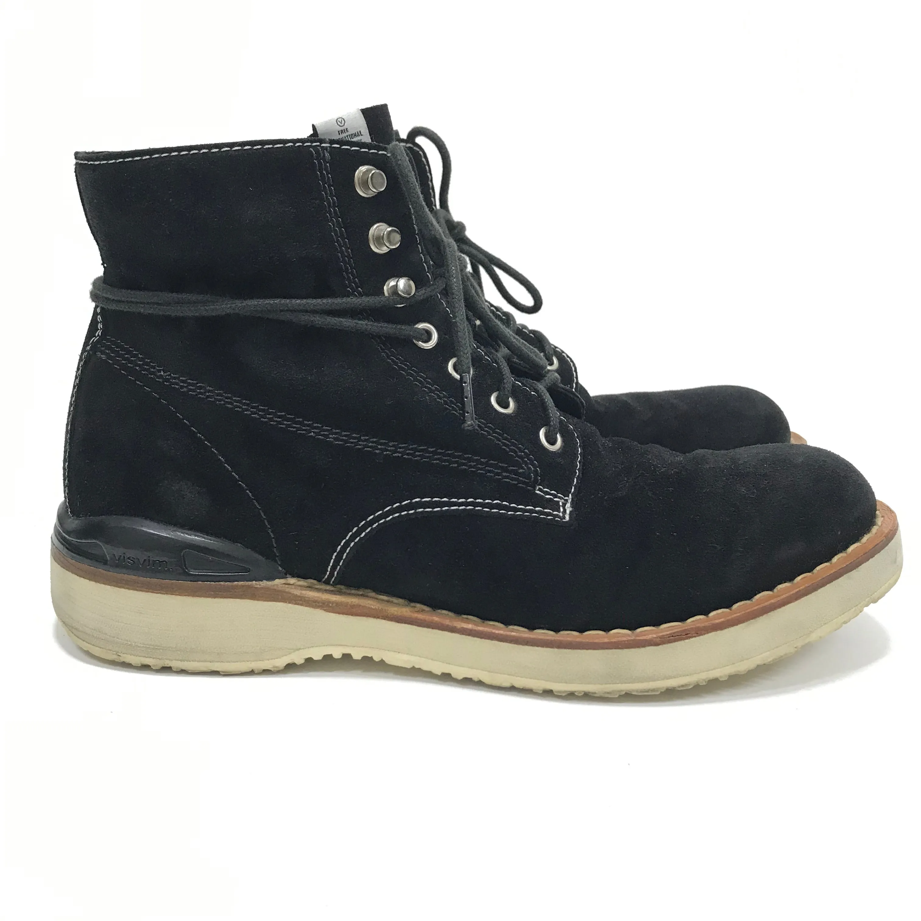 [9] Visvim 11AW Virgil Boots Folk Suede Black
