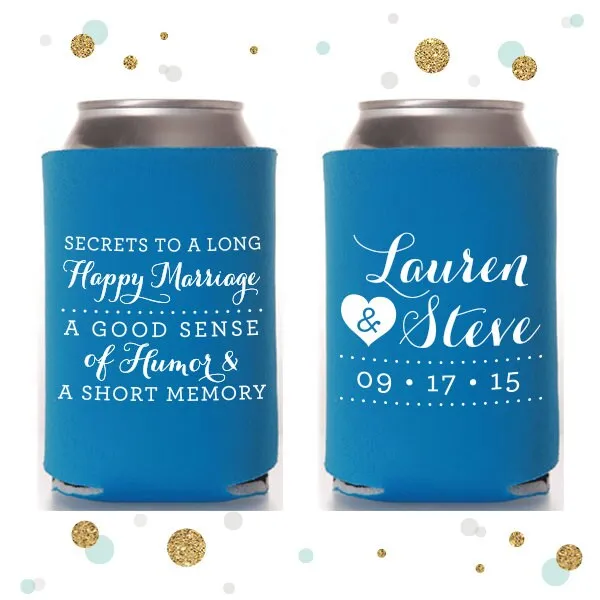 A Happy Marriage - Wedding Can Cooler #11R