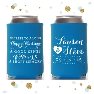 A Happy Marriage - Wedding Can Cooler #11R