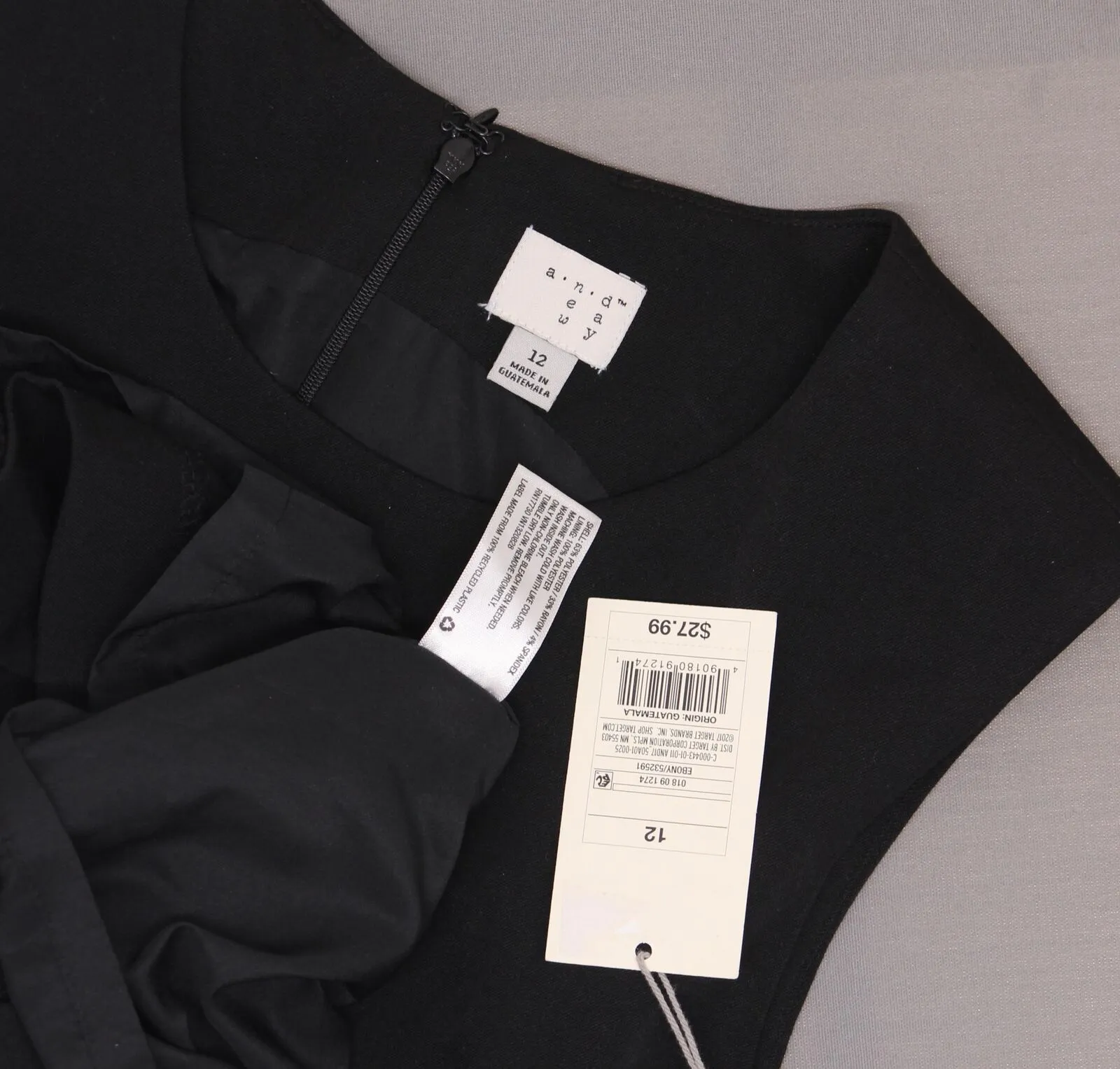 A New Day Women's Bi-Stretch Twill Little Black Dress