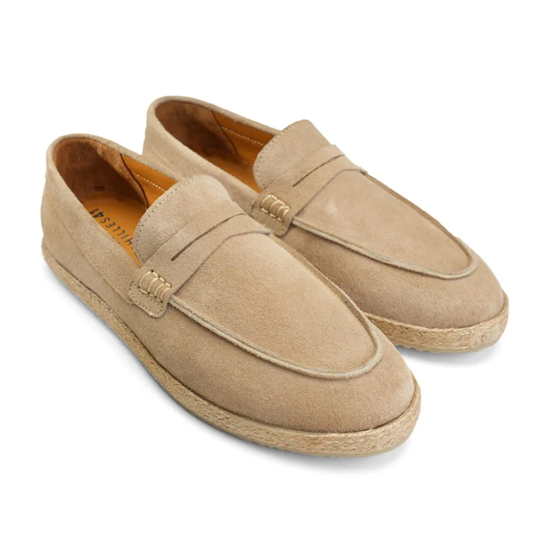 Achilles | PENNY STRAP ESPADRILLES - Suede Beige