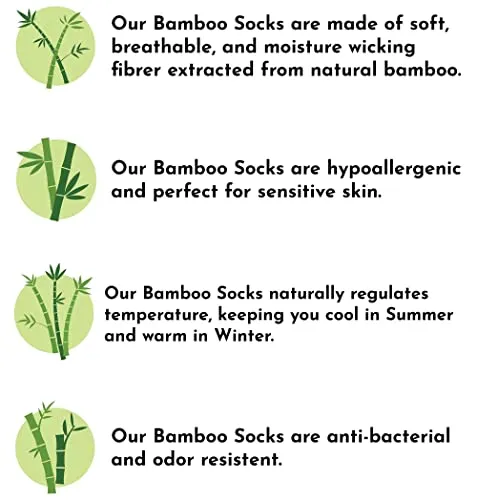Alessandra B Bamboo Ankle Socks for Women - 5 Pack
