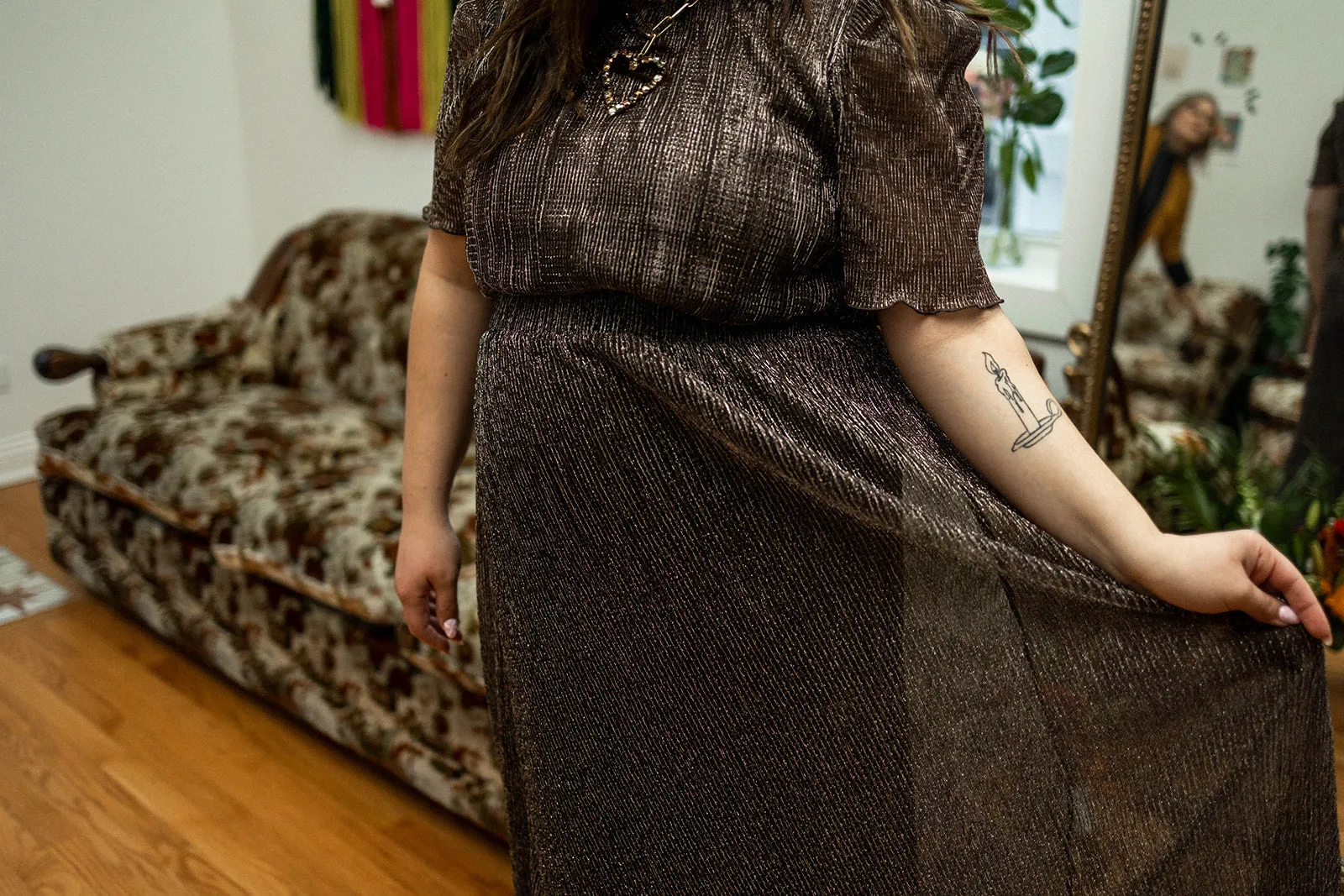 amal skirt in brown