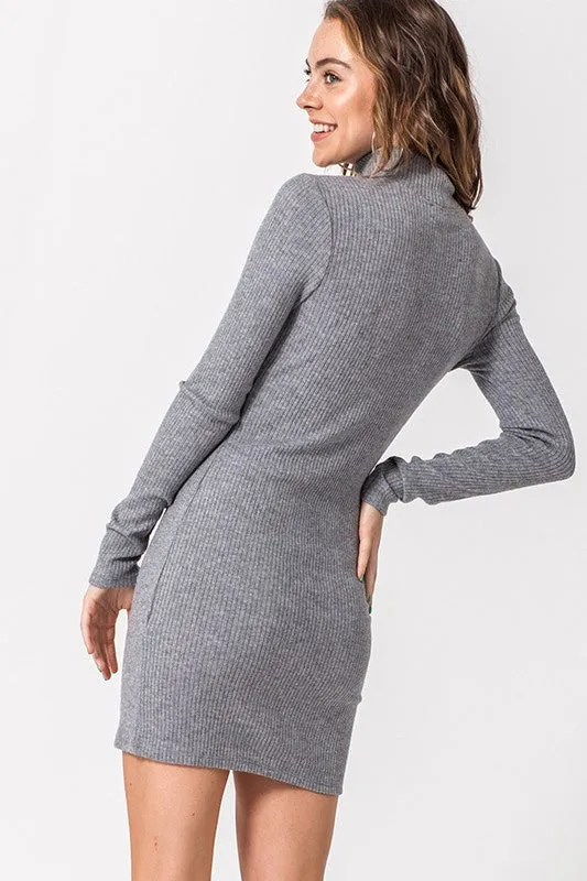 AMANDA RIBBED DRESS