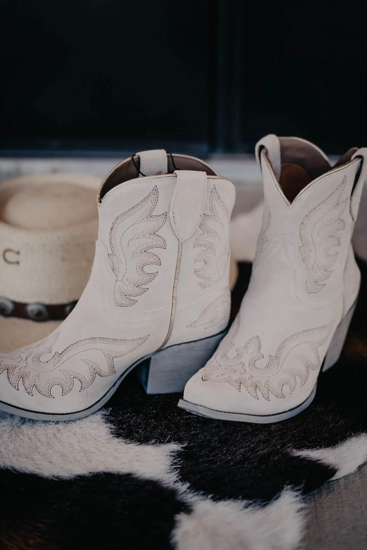 Ariat 'Chandler' Suede Bootie Cloud White (sizes 6.5 & 8.5 only)