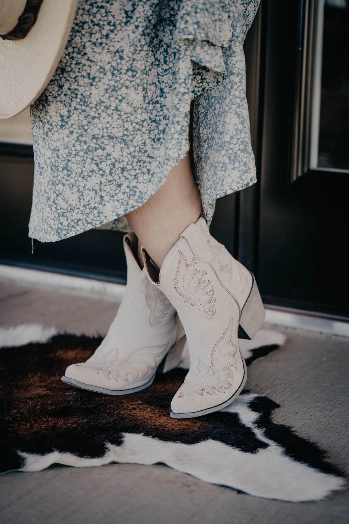 Ariat 'Chandler' Suede Bootie Cloud White (sizes 6.5 & 8.5 only)
