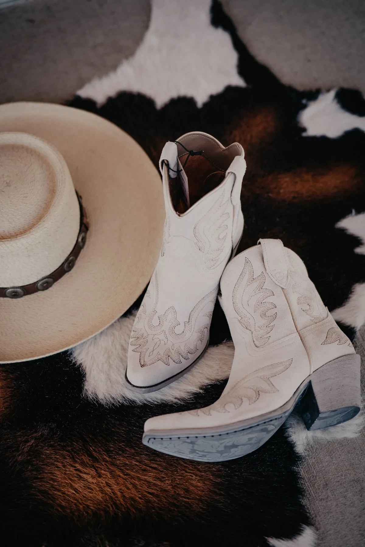 Ariat 'Chandler' Suede Bootie Cloud White (sizes 6.5 & 8.5 only)
