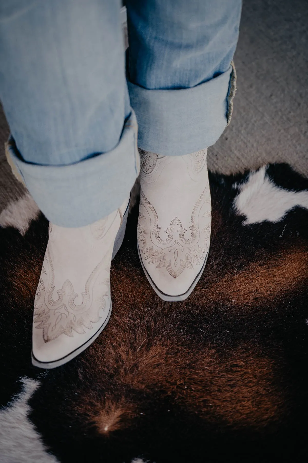 Ariat 'Chandler' Suede Bootie Cloud White (sizes 6.5 & 8.5 only)