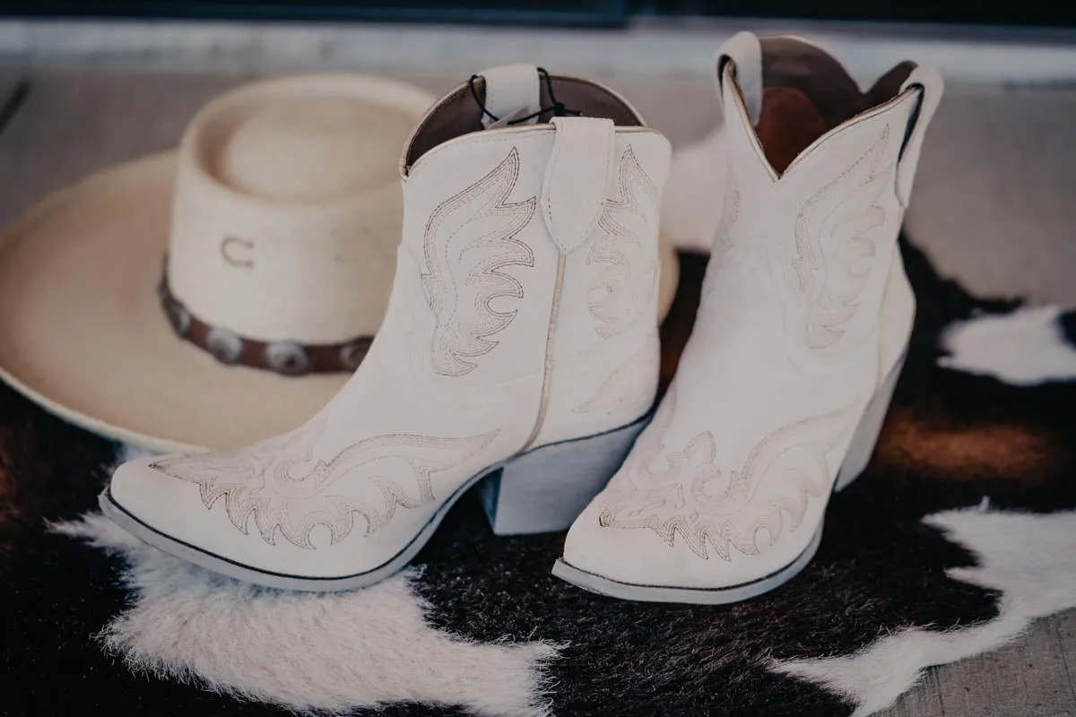 Ariat 'Chandler' Suede Bootie Cloud White (sizes 6.5 & 8.5 only)