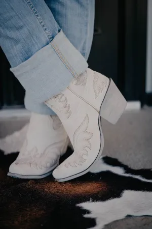 Ariat 'Chandler' Suede Bootie Cloud White (sizes 6.5 & 8.5 only)