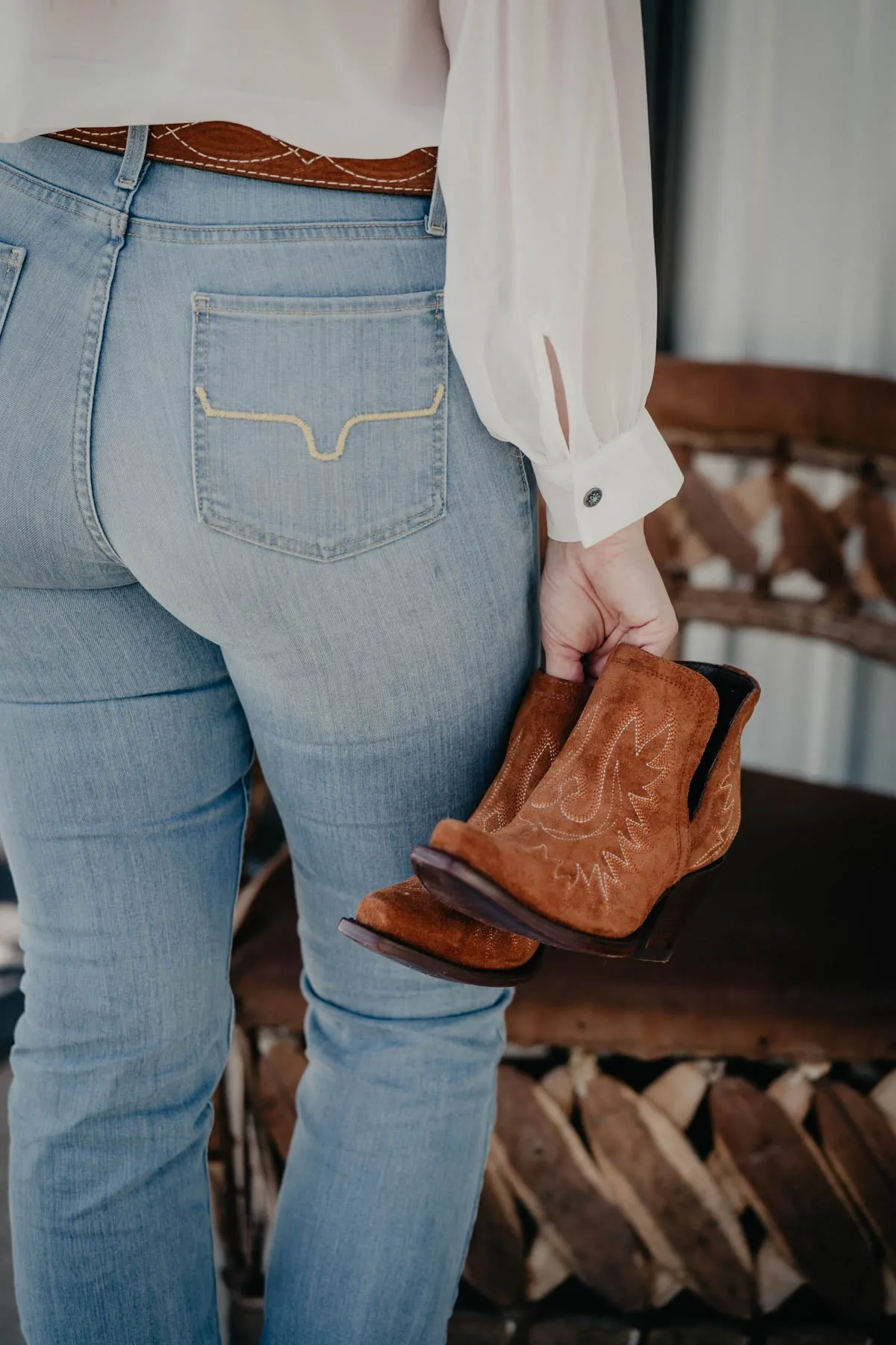 Ariat Dixon Ankle Bootie - Penny Suede