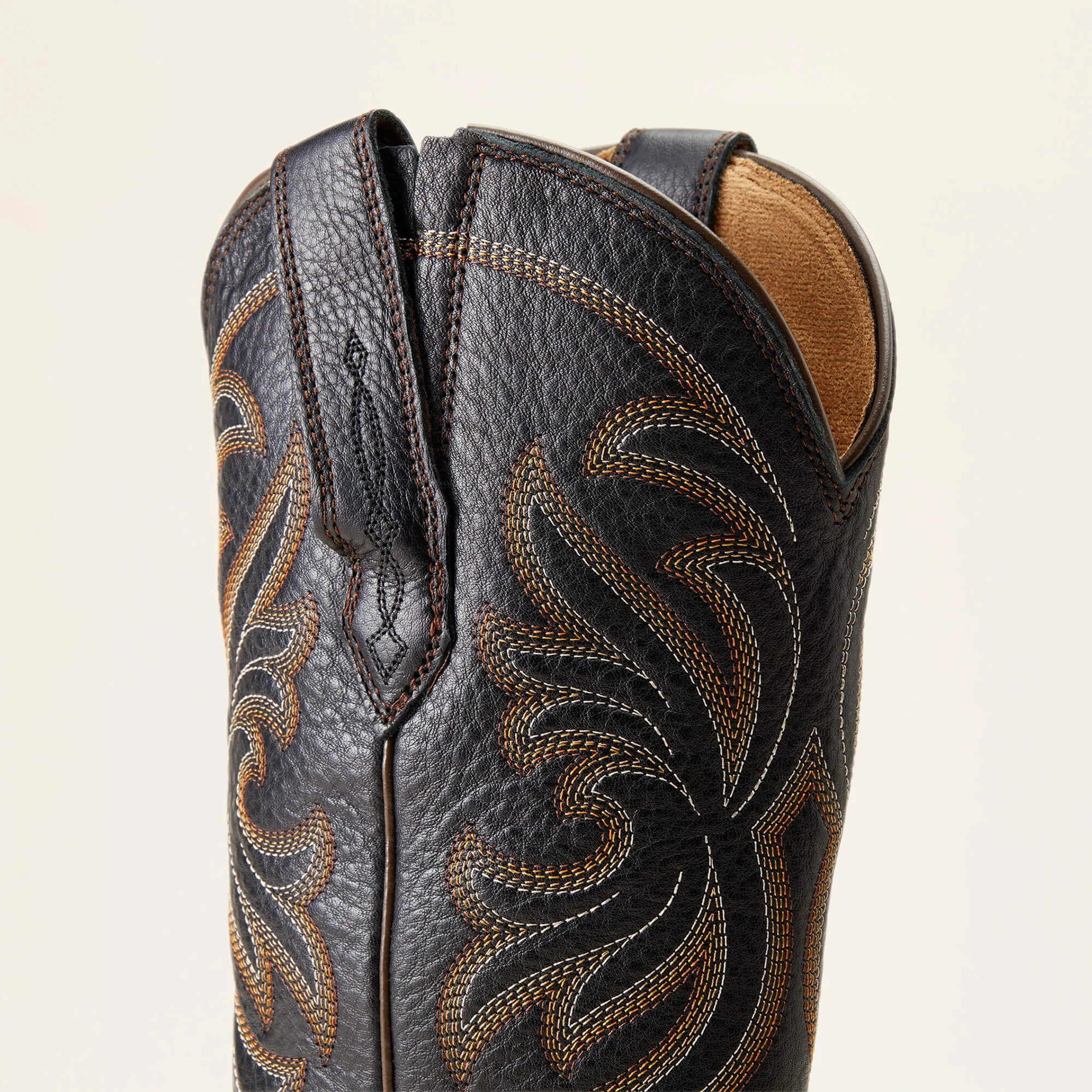 ARIAT Heritage J Toe Stretchfit Western Boots - Womens Cowgirl - Black Deertan