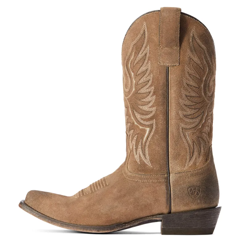 Ariat® Men's "Circuit High Stepper" Cowboy Boots - Burned Grey Suede