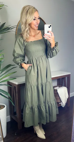 Aura Smocked Chest Maxi Dress