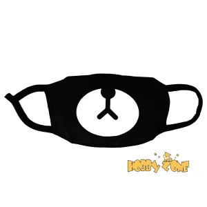 Bear Nose Black Reusable Face Mask
