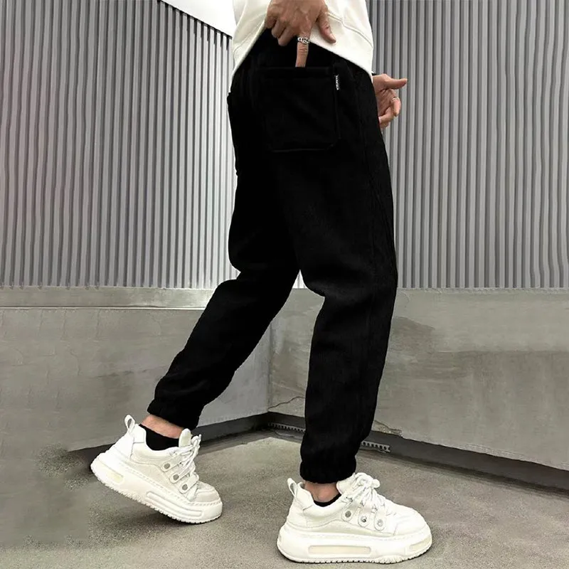 [Best Gift For Him] Men's Corduroy Loose Ankle Banded Pants