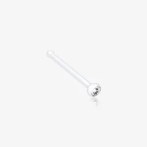 Bio Flexible Press Fit Gem Nose Stud Ring
