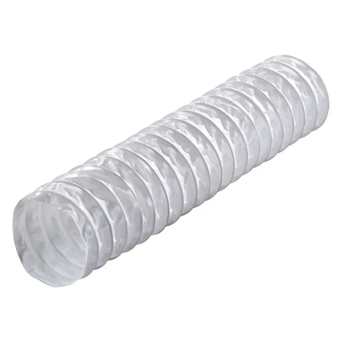 Blauberg DK-150-PVC-GRY Ventilation PVC Flexible Duct Cowled Wall Kit 6" 150mm Grey