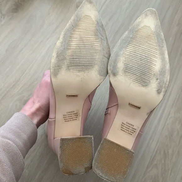 Blush pink bilini booties size 8