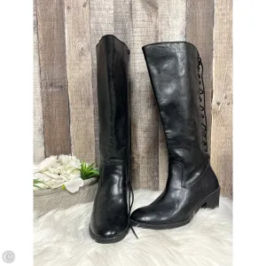 Boots Knee Heels By Sofft In Black, Size: 9.5