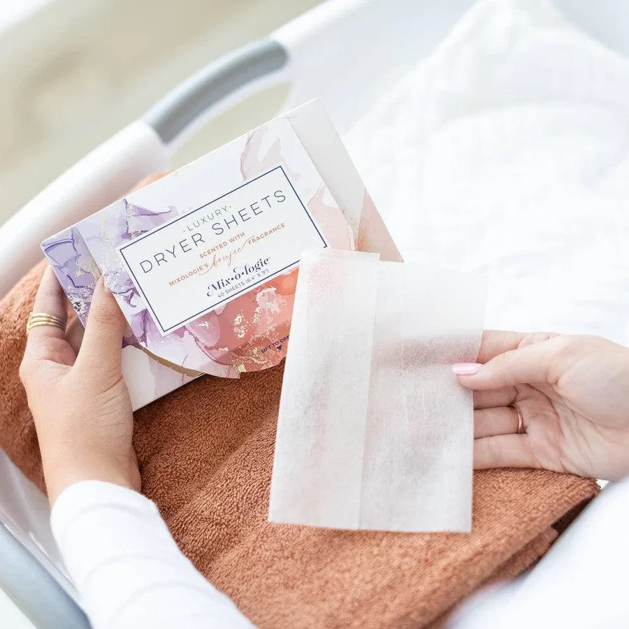 Boujee Fabric Softener Dryer Sheets by Mixologie