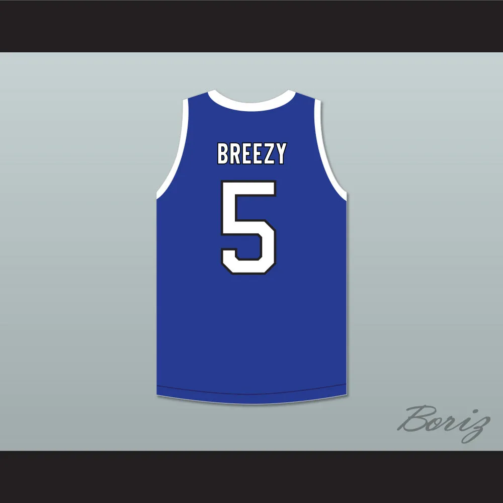 Breezy 5 ACE Family Charity Blue Basketball Jersey
