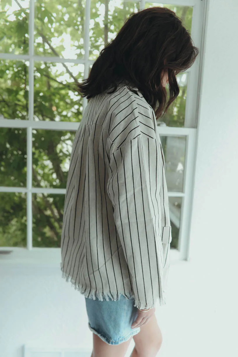 Breezy Days Blazer in Oatmeal