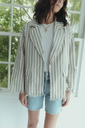 Breezy Days Blazer in Oatmeal