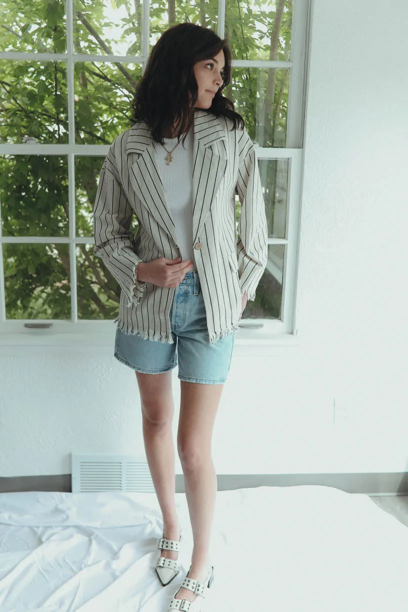 Breezy Days Blazer in Oatmeal