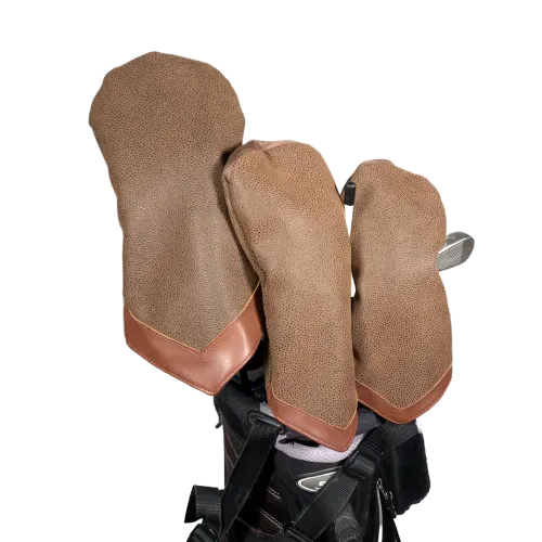 Brown Faux Suede Driver Head Cover