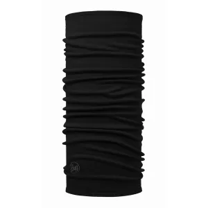 Buff Midweight Black Midweight Merino Wool Buff Neck Warmer