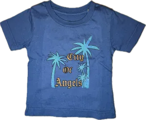 Californian Vintage- BABY City Of Angels T-shirt (Dusty Blue)