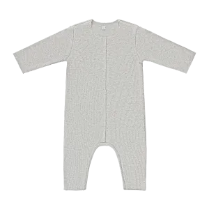 Carle Cotton Rib Footless Baby Romper (Light Grey)