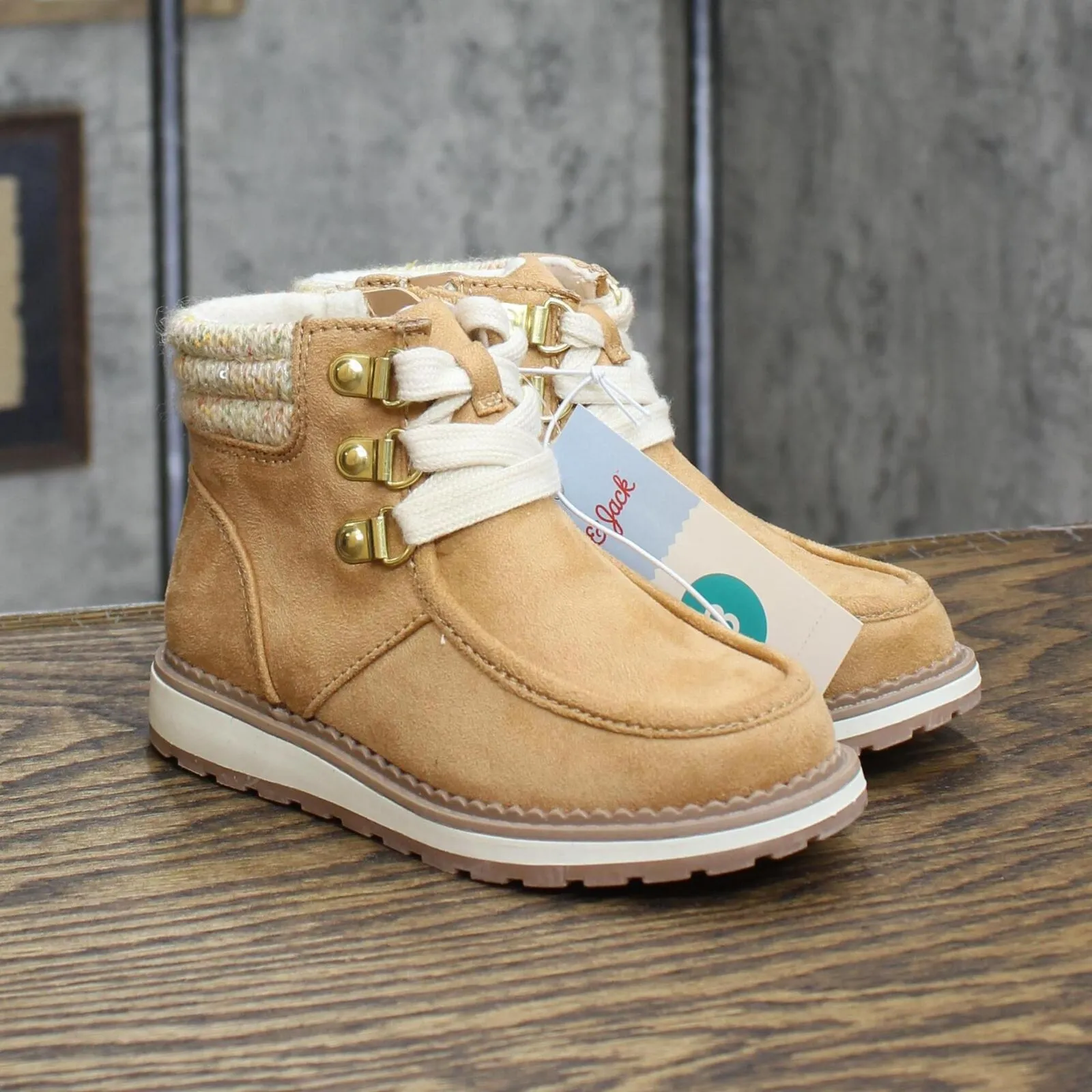 Cat & Jack Toddler Girls Herbie Booties Boots 88435601 Cognac Brown 8T