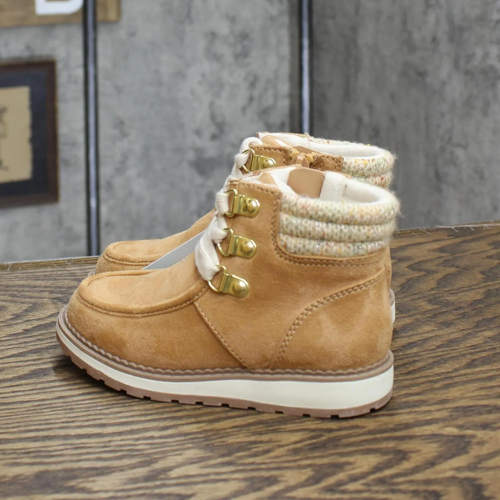 Cat & Jack Toddler Girls Herbie Booties Boots 88435601 Cognac Brown 8T