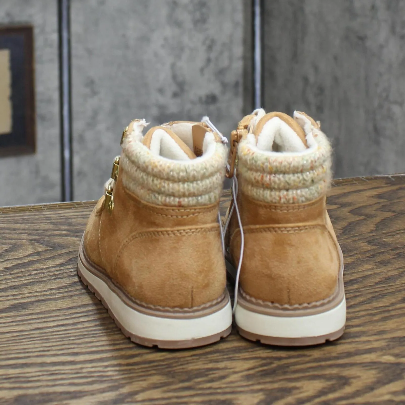Cat & Jack Toddler Girls Herbie Booties Boots 88435601 Cognac Brown 8T