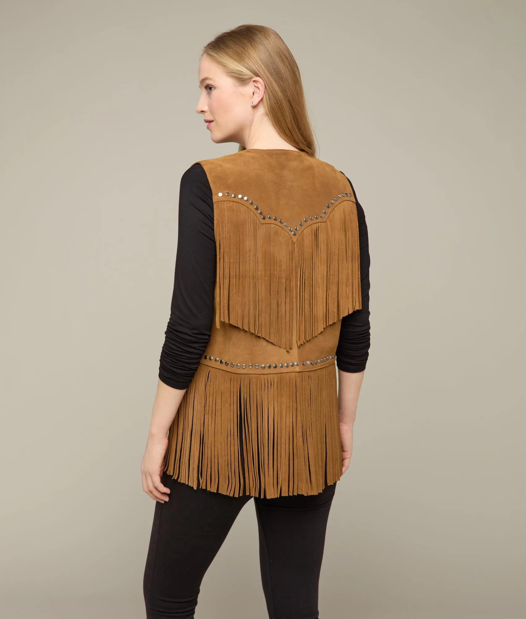 Chelsea Suede Vest :: Brown
