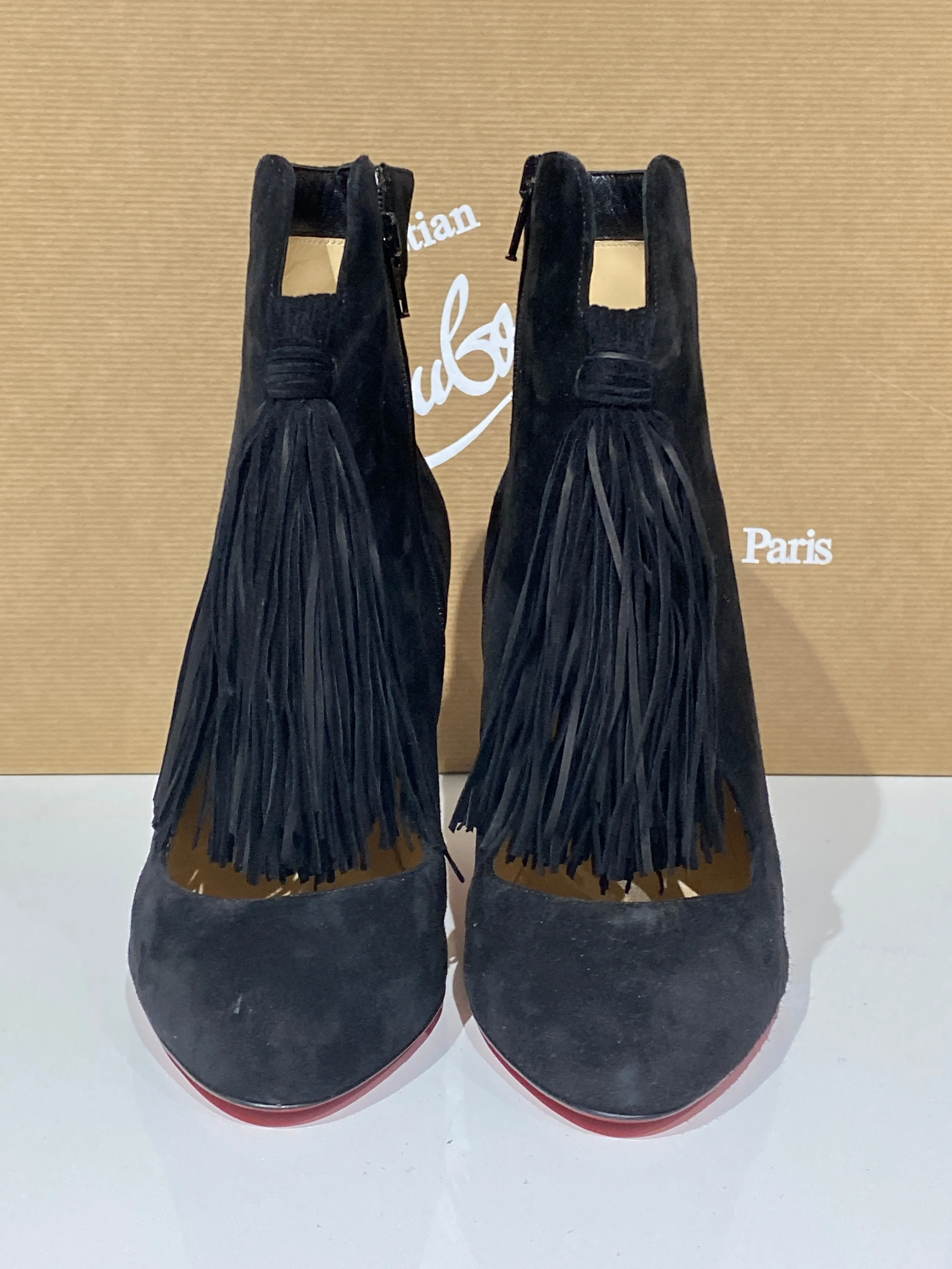 Christian Louboutin BIANCA BOOTY 120 VEAU VELOURS