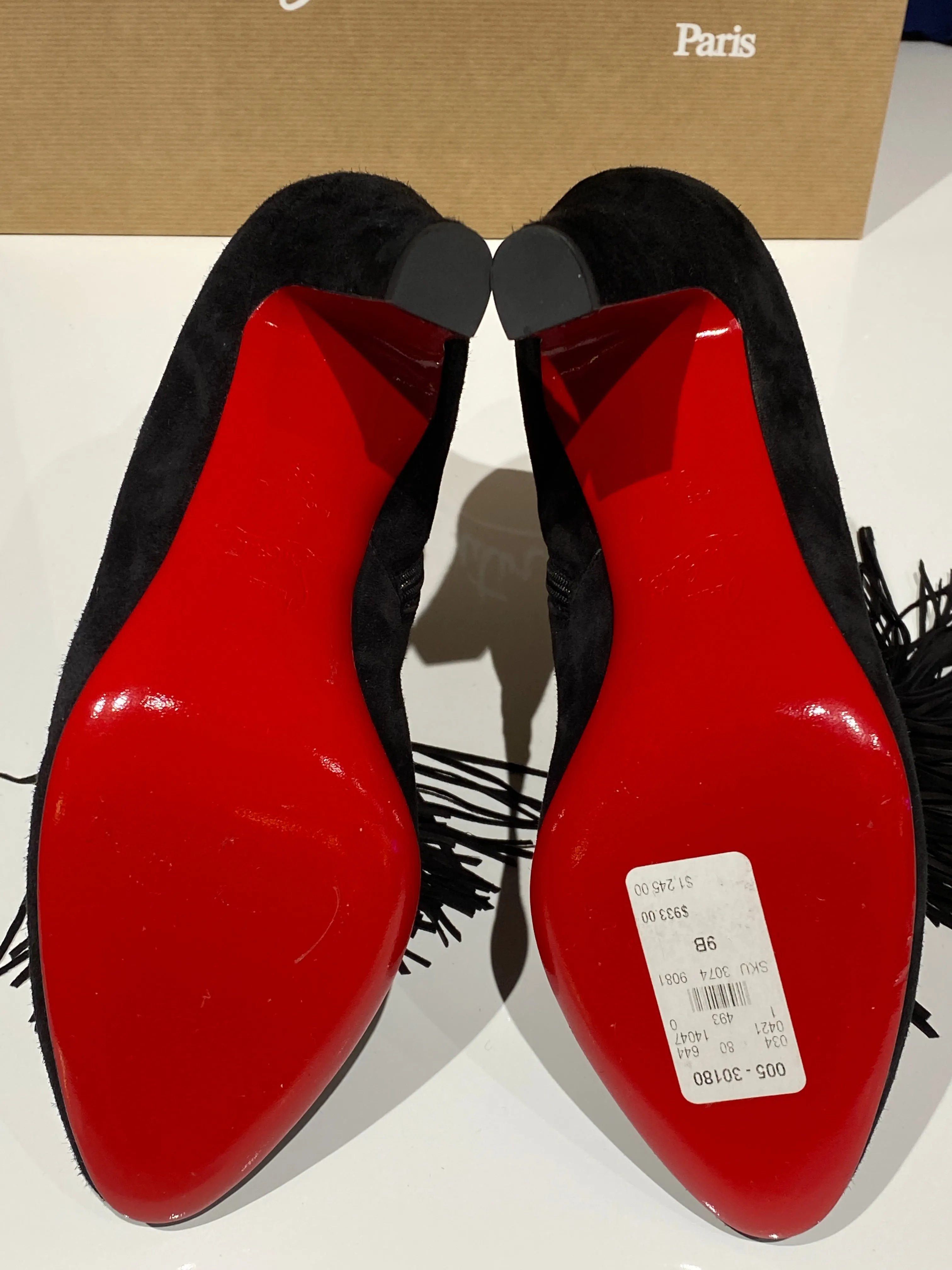 Christian Louboutin BIANCA BOOTY 120 VEAU VELOURS