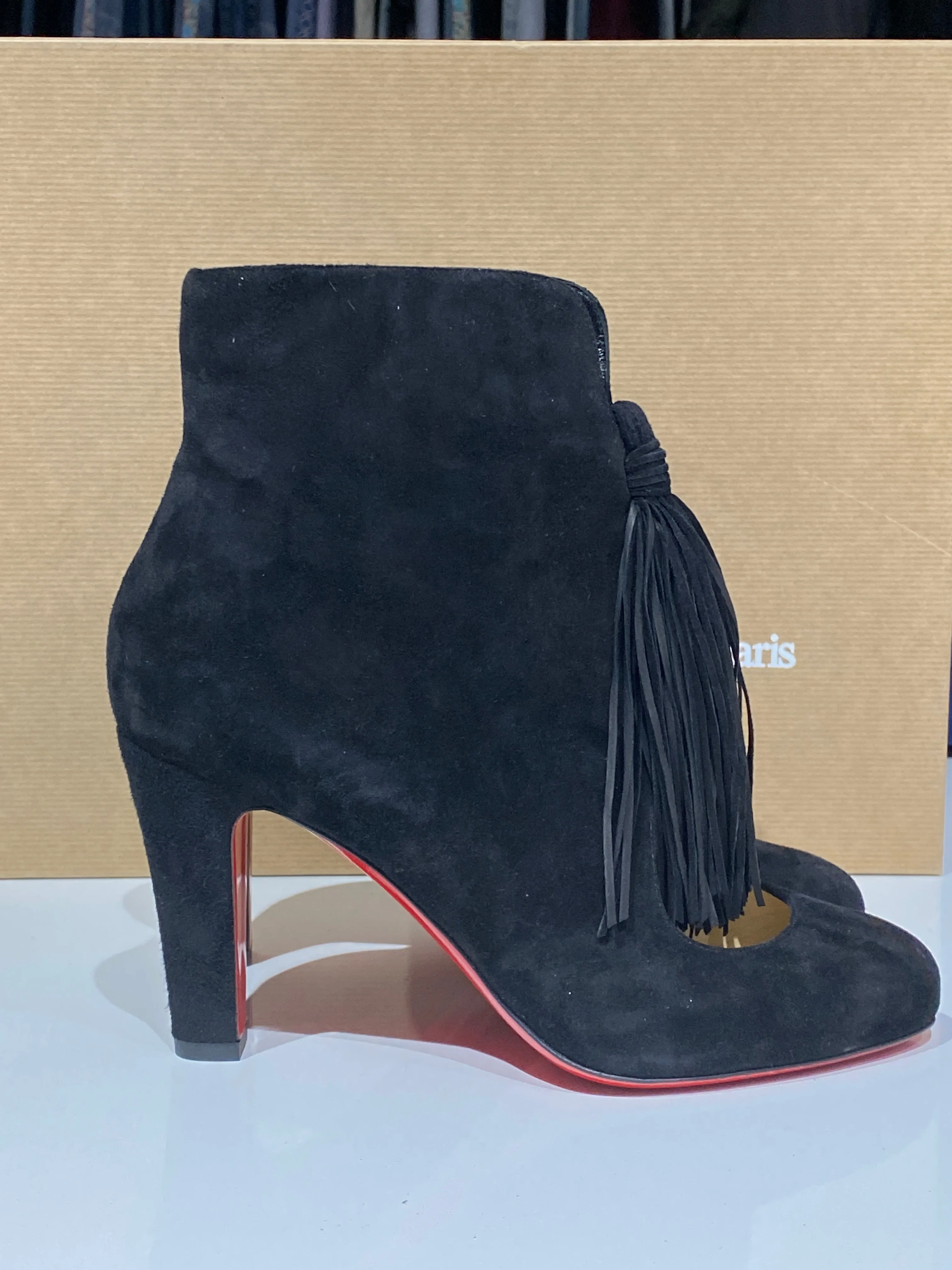 Christian Louboutin BIANCA BOOTY 120 VEAU VELOURS